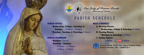 our lady of fatima legazpi mass schedule|Our Lady of Fatima Parish mass schedule 2024 .